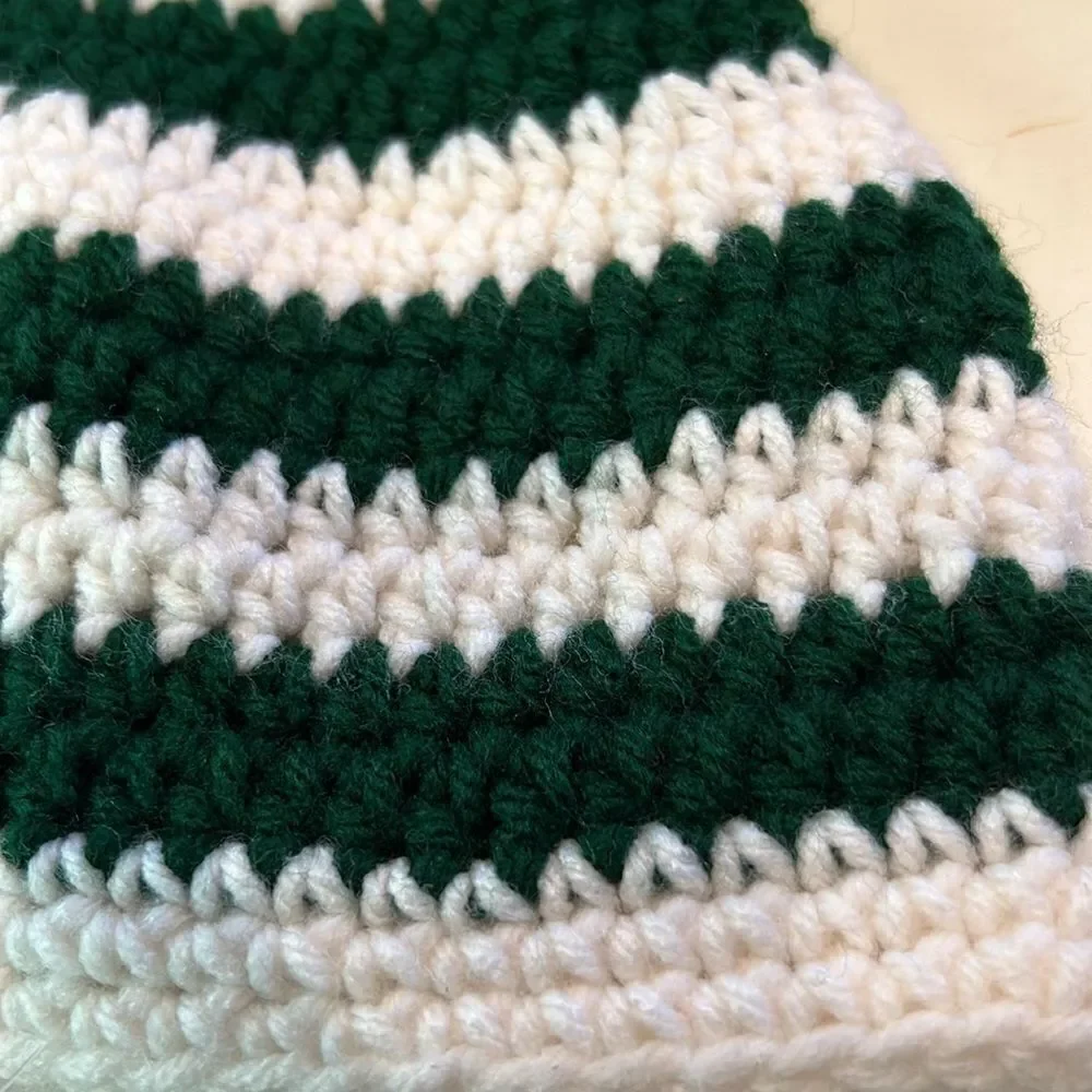 Handmade newborn baby elf long tail knit hat